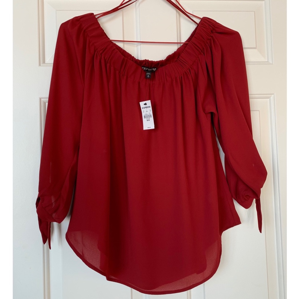 Express Off The Shoulder Blouse Size Medium